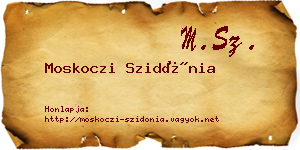 Moskoczi Szidónia névjegykártya
